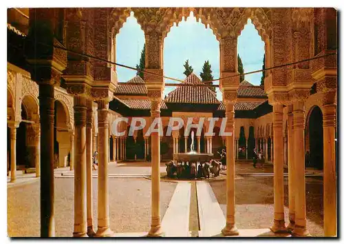 Cartes postales moderne Granada Alhambra Patio de les Leonos