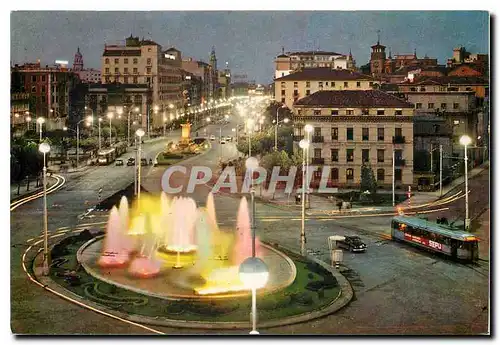 Cartes postales moderne Zaragoza Place de Paradis et Avenue de l'Independence