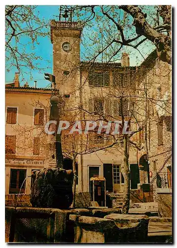 Cartes postales moderne Les Sites Pittoresques de Provence La Fontaine et l'Horloge