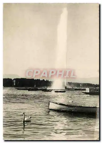 Cartes postales moderne Geneve Le jet d'eau et la rade