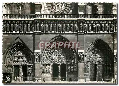 Cartes postales moderne Paris et ses Merveilles Notre Dame Portail Central