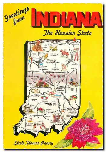 Cartes postales moderne Indiana Hosier State