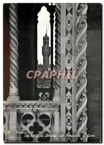 Moderne Karte Firenze La Torre di Arnolfo del Campanile di Giotto