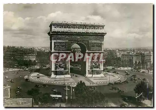 Moderne Karte Paris L'Arc de Triomphe et Place de l'Etoile
