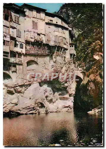 Cartes postales moderne Pont en Royans Isere Les Maisons Suspendues La Bourne