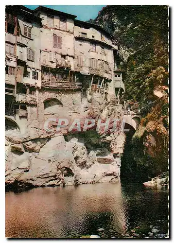 Cartes postales moderne Pont en Royans Isere Les Maisons Suspendues La Bourne