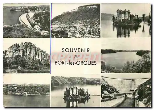 Moderne Karte Souvenir de Bort les Orgues