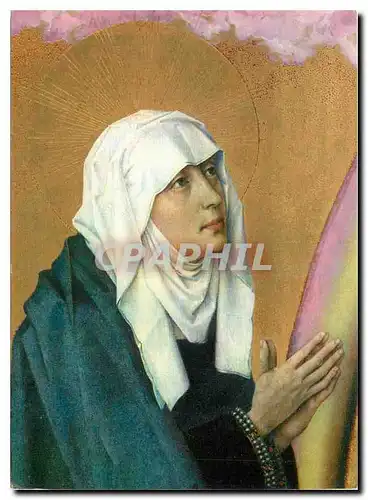 Cartes postales moderne Retable du Jugement Dernier La Vierge Marie Detail Hospices de Beaune