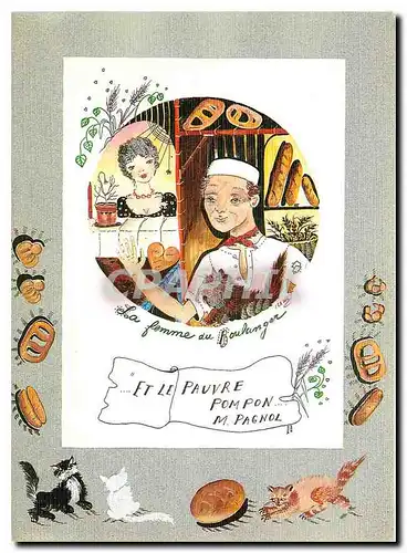 Cartes postales moderne La Femme du Boulanger M Pagnol
