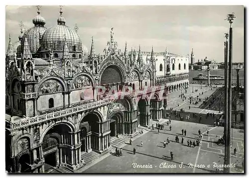 Moderne Karte Venezia Chiesa S Marco e Piarretta