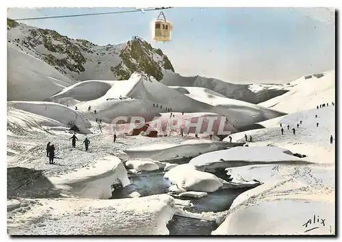 Cartes postales moderne Les Pyrenees La Mongie Le col du Tourmalet