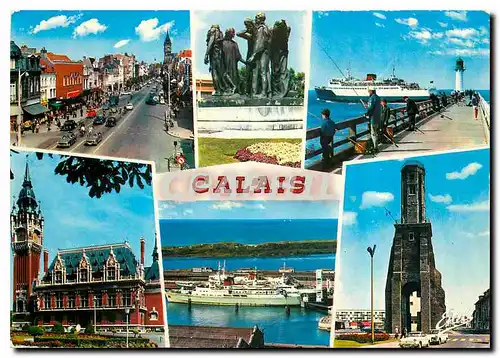 Moderne Karte La Cote d'Opale Calais Pas de Calais