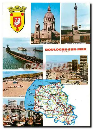Cartes postales moderne Boulogne sur Mer P de C