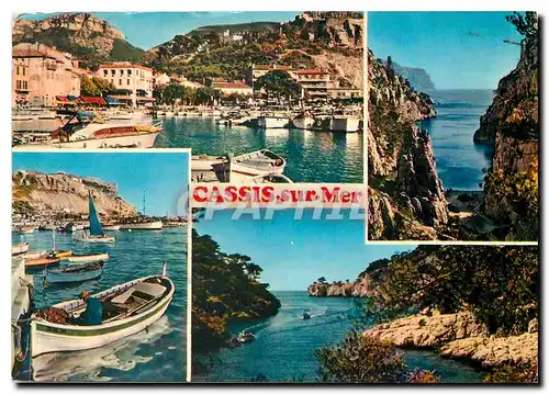 Moderne Karte Cassis sur Mer B du R