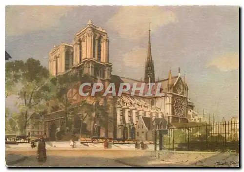 Cartes postales moderne Heures Calmes de Paris Notre Dame