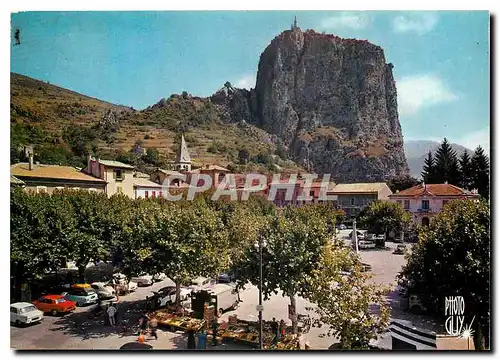 Cartes postales moderne Haute Provence castellane (Basses Alpes) Alt 724 m le Roc et notre dame du Roc