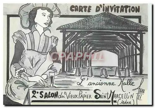 Cartes postales moderne Nous avons le plaisir de vous inviter au 2e salon du vieux Papier Saint Marcellin