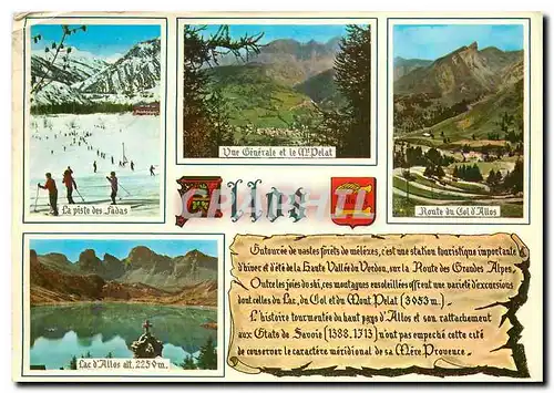 Cartes postales moderne Allos Alpes de Haute Provence alt 1425 m