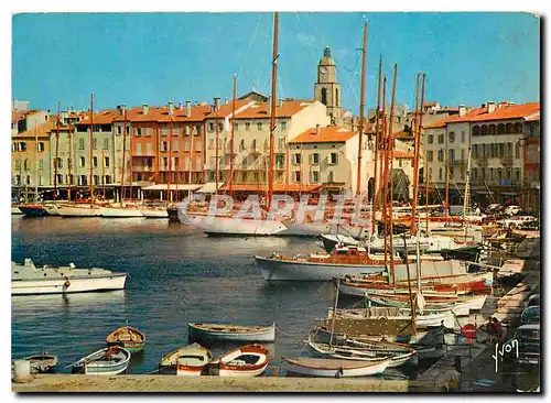 Cartes postales moderne Couleurs et Lumiere de France La Cote d'Azur miracle de la natue Saint Tropez (Var) le port