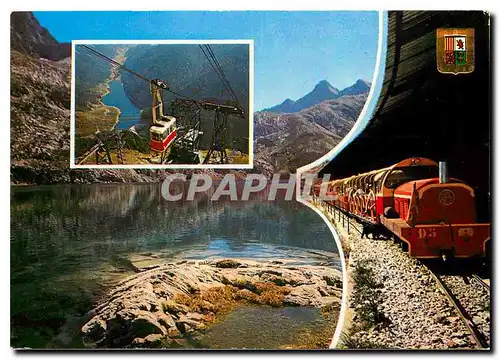 Cartes postales moderne Pyrenees atlantiques Artouste (2000 m) Petit train en route vers le lac Artouste