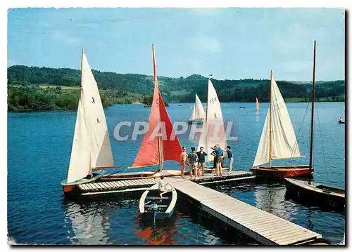 Moderne Karte L'Auvergne pittoresque le Lac d'Aydat