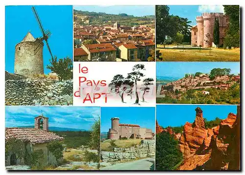 Moderne Karte Le Pays d'Apt (Vaucluse) Saint Saturnin