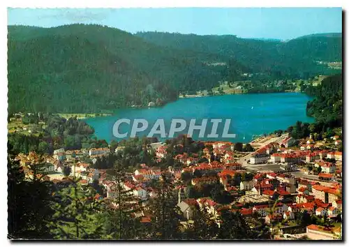 Moderne Karte Gerardmer (Vosges) Vue generale et le Lac