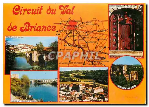 Cartes postales moderne Circuit du Val de Briance (Haute Vienne)