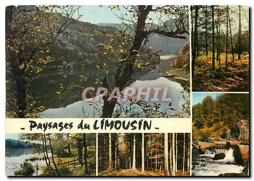 Cartes postales moderne Paysages du Limousin Riviere cascades et etangs