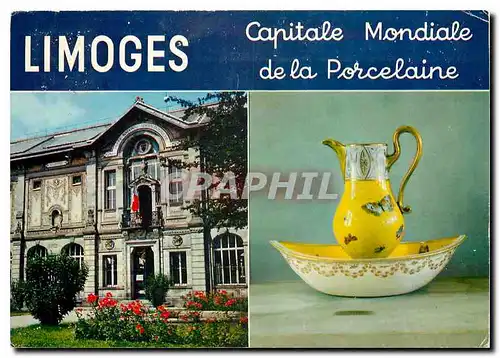 Moderne Karte Limoges Capitale Mondiale de la Porcelaine