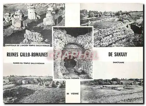 Cartes postales moderne Ruines Gallo Romaines de Sankay (Vienne)