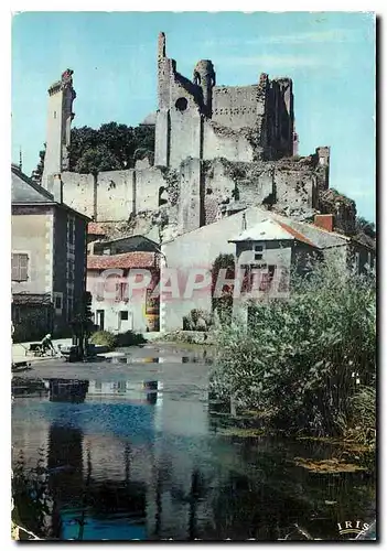 Moderne Karte Vienne Pittoresque vallee de la Vienne Ruines du Chateau des Eveques