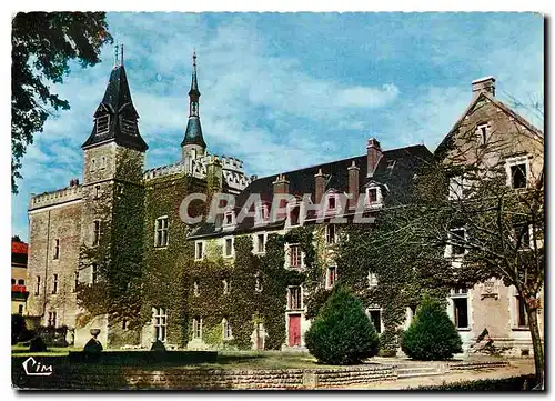 Moderne Karte Abbaye de Saint Martin Ligue (Vienne) Facade Sud