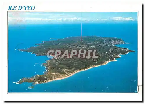 Cartes postales moderne Lumiere et refuge en haute mer Ile d'Yeu (Vendee) Vue generale de l'Ile