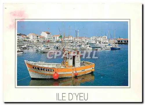 Cartes postales moderne Lumiere et refuge en haute mer Ile d'Yeu (Vendee) Le Port Joinville