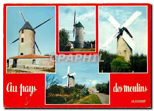 Cartes postales moderne Au pays des Moulins le moulin de Raire par Sallertaine (Vendee) le dernier Moulin Vendeen en act