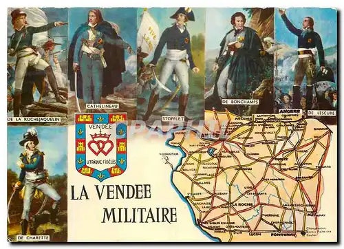 Moderne Karte La Vendee Militaire