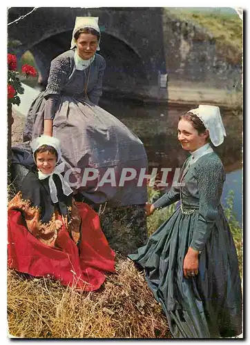 Cartes postales moderne Filklore de France sud Vendeen Les Cabanieres Un beau dimanche