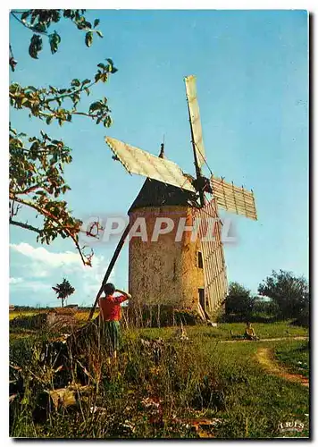 Moderne Karte Bocage Vendeen Moulin de Ste Catherine (15e s)