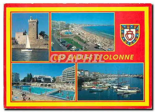 Moderne Karte Sable d'Olonne La plage le port