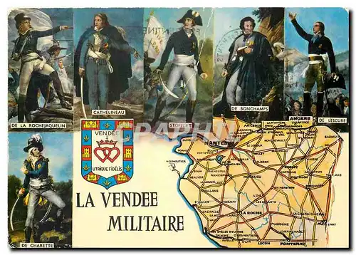 Moderne Karte La Vendee Militaire