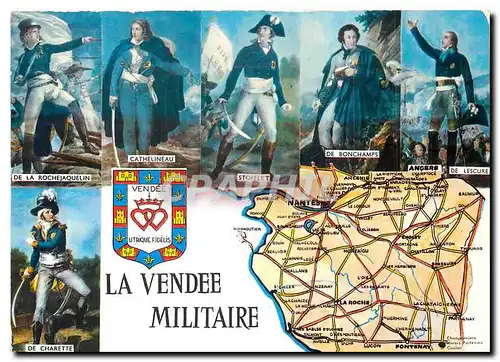 Moderne Karte La Vendee Militaire