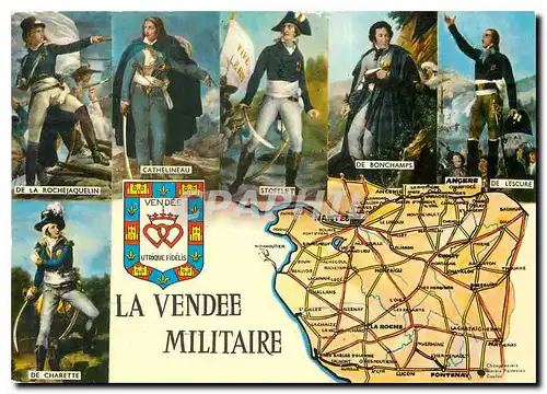 Moderne Karte La Vendee Militaire