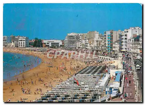 Moderne Karte Les Sables d'Olonne (Vendee) La plge et le casino