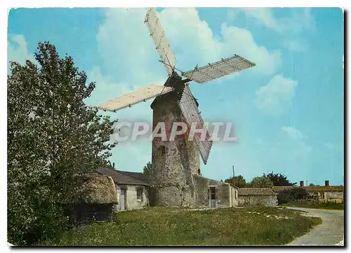 Moderne Karte Au Pays de Monts (Vendee) Moulin de Raire toujours en activite