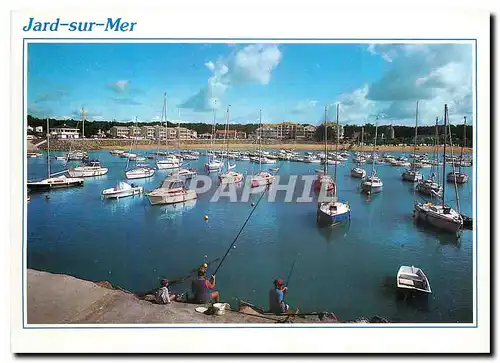 Moderne Karte Jard sur Mer (Vendee) Le port de plaisance