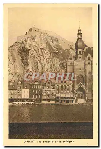 Cartes postales moderne Dinant La citadelle et la collegiale