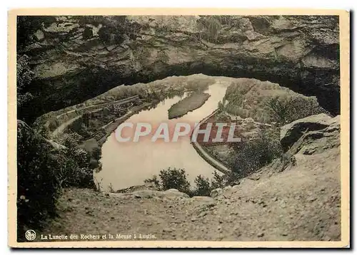 Moderne Karte La Lunette des Rochers et la Mause a Lustin