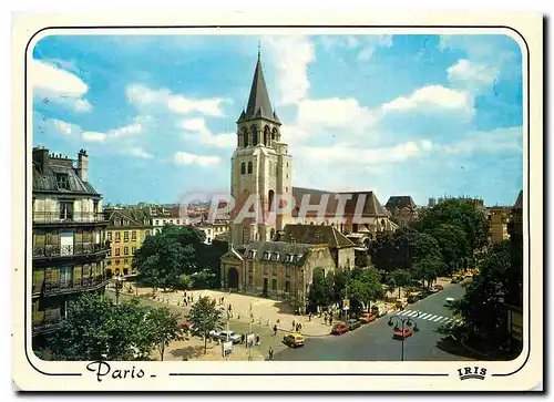 Cartes postales moderne Paris Place et eglise Saint Germain des Pres