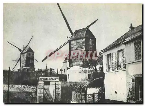 Moderne Karte Paris Passe qui s'en Va Le Moulin de la Galette